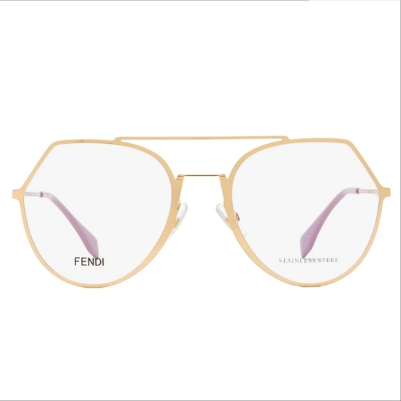 Gold Frame 53mm Authentic Fendi Optical Glasses FF0329 - Picture 2 of 9